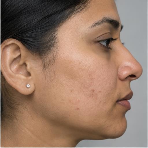 Acne & skin texture — before